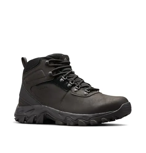 Columbia Newton Ridge Plus 2 WP, Botas Montaña de Senderismo, Hombre, Negro (Black/Black 2024), 42.5 EU