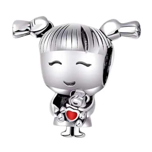 Abalorio de niño de plata de ley 925 para pulsera Pandora