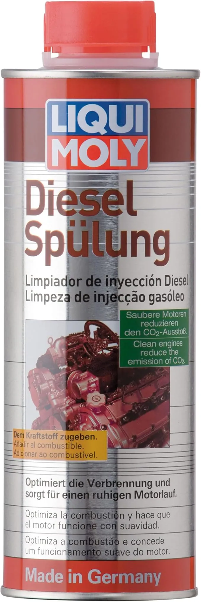LIQUI MOLY Limpiador de inyección Diesel | 500 ml | Aditivo para combustible diésel | SKU: 2509