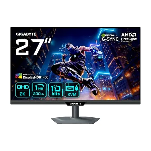 GIGABYTE M27Q2 QD Monitor Gaming 27” QHD - 2560 x 1440, 200Hz, 1ms, 350 CD/m², FreeSync Premium, Display HDR400, HDMI 2.0, DisplayPort 1.4