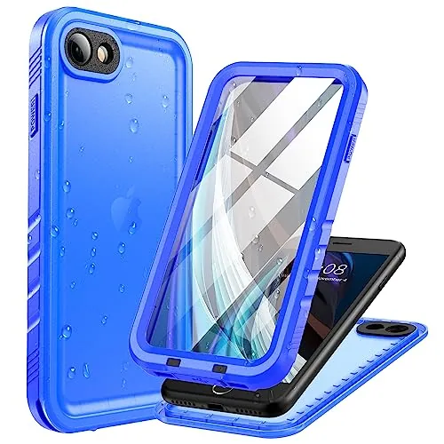 Cozycase Top Funda 360 Antigolpes Impermeable para iPhone SE 2022 2020 8 7