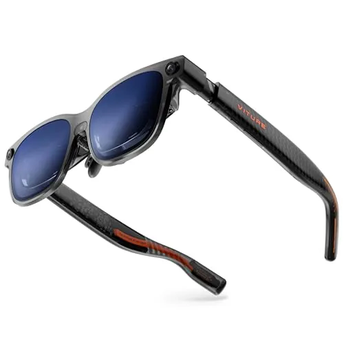 VITURE Luma Ultra Gafas XR, 152'' 1500 Nits Gafas AR 6DoF, 52° FOV, 2D a 3D, Película Electrocrómica, Gafas Gaming para iPhone 17/16/15, PS5, PS4, Switch 2, Android, Mac, PC