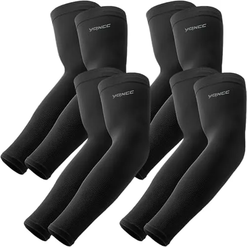YQXCC 4 Pares Mangas del Brazo Protección UV - Cubierta de Tatuaje Mangas de Enfriamiento para Hombre Mujer Deportes Ciclismo Golf