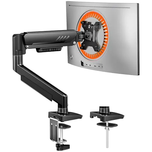 ErGear Soporte Monitor de Escritorio para 13-34 Pulgadas [Actualizado - Sin Ceder] Brazo Monitor de Instalación Rápida hasta 9kg, con Gestión de Cables para Oficina y Gaming, VESA 75 & 100 mm