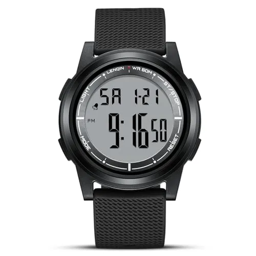 HANPOSH Reloj Hombre Relojes Impermeables para Hombres Reloj De Cuarzo Analógico Relojes De Pulsera para Hombres con Fecha Luminoso Reloj Casual De Moda Correa De Silicona