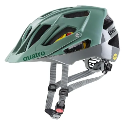 uvex Quatro CC MIPS Casco de Bicicleta, Adultos Unisex, Moss Rhino, 52-57 cm