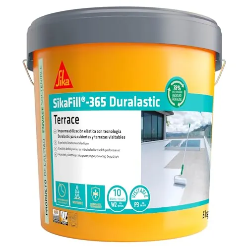 SIKA - Revestimiento impermeable - SikaFill 365 Terrace - Gris - 5kg