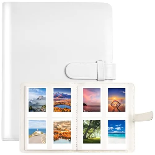 Jokisa - Álbum de fotos con 256 bolsillos, mini álbum de fotos para Fujifilm Instax Mini 12 11 9 8+ 8 99 40 cámara instantánea para Polaroid PIC-Snap 300, Sprocket HP, Kodak Mini 2x3'' Film
