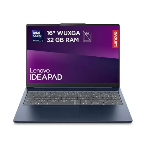 Lenovo IdeaPad Slim 5 Gen 10 – Ordenador Portátil 16" WUXGA (Intel Core Ultra 9 185H, 32 GB RAM, 1 TB SSD, Wi-Fi 6, USB-C, Windows 11 Home) Teclado QWERTY Español - Azul Cósmico