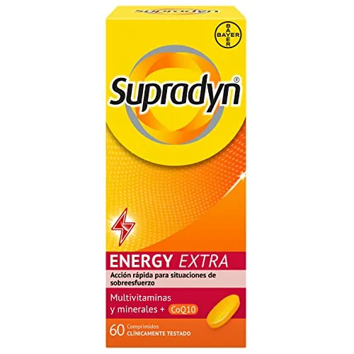 Supradyn Energy Extra con Coenzima Q10 para Deportistas, 60 Comprimidos
