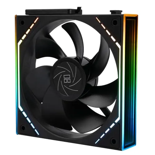 Thermalright TLM12QR, ventilador de caja inalámbrico de soldadura, ventilador de soldadura de chip, efecto de iluminación ARGB de espejo infinito, diseño de hélice de ventilador inverso, nuevo módulo