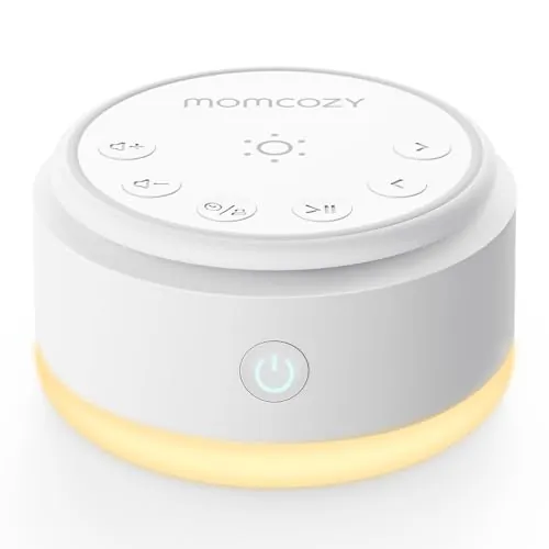 Momcozy Ruido Blanco Bebe con 20 Sonidos Relajantes y Luz Nocturna Táctil