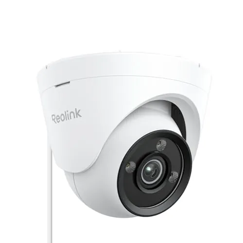 Reolink CX820 cámara PoE 4K UHD, Auténtica Visión Nocturna en ColorX, Apertura F1.0, Sensor de Imagen 1/1.8'', HDR, Detección de Persona/Vehículo/Animal, Alarma con Foco y Sirena y diálogo de 2 vías