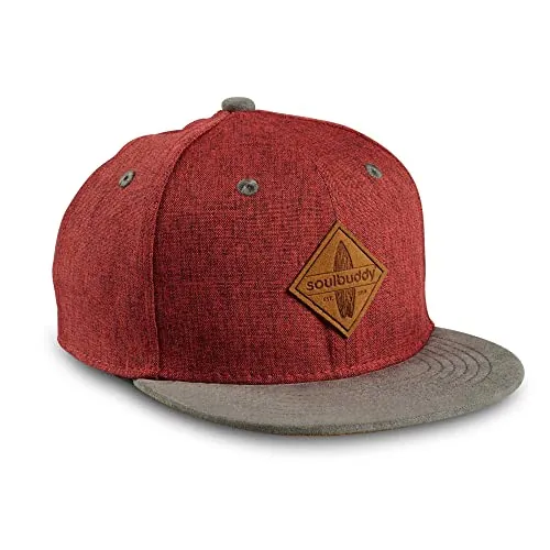 Soulbuddy Gorra infantil | 3 tamaños disponibles (S, M y L), rojo oscuro, M