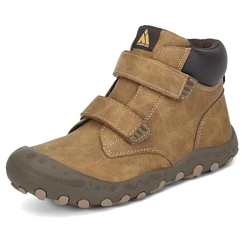 Mishansha Botas de Senderismo Niñas Niños Botas Montaña Marrón Tallas 37
