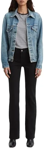 Levi's Classic Bootcut, Vaqueros Mujer, Negro (Soft Black), 26W / 30L