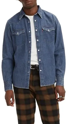 Levis Barstow Western Standard Med Indigo - Flat Finish, Barstow Western Standard Med Indigo - Acabado Plano de los Hombres, Lower Haight,