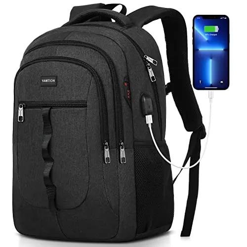 YAMTION Mochila Escolar,Mochila Hombre y Juvenil Mochila Portatil para Adolescente Estudiante Universidad Instituto Oficina Trabajo