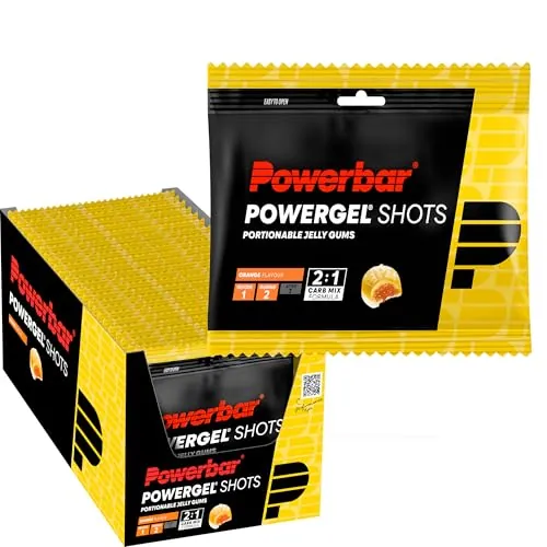 Powerbar PowerGel Shots Orange 24x60g - Carbono de Alta Energía + Neumáticos C2Max + Vitamina B