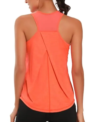 Dawnrole Camisetas Tirantes Mujer Gimnasia Yoga Corriendo Atlético Tops