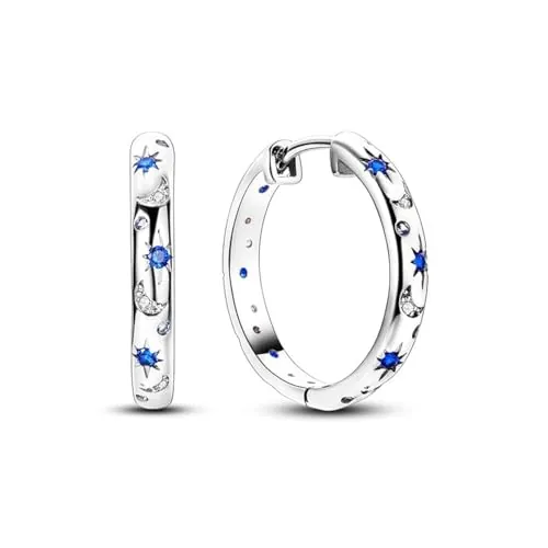 QIKAOLA S925 Pendientes de plata esterlina para las mujeres hipoalergénico Huggie Pendientes