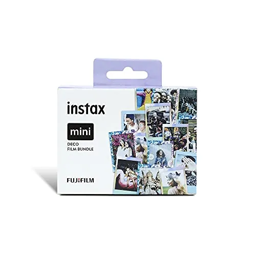 Instax FujifilmMini filmPack- Deco 30 Fotos: Confetti, Blue y Mermaid