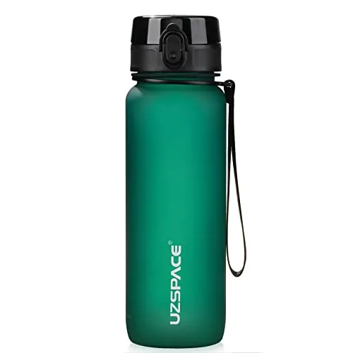 UZSPACE Botella Agua Deportiva,500ml/800ml/1000ml/1.5l, Tritan Botella Agua Sin BPA. Evitar Fugas de Agua y Ideal para el Ejercicio y los Deportes al Aire Libre