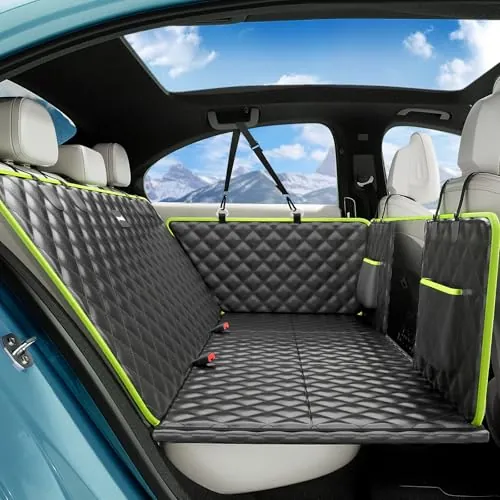 Pecute Funda Coche Perro con Fondo Duro de Piel Impermeable soporta 150 kg