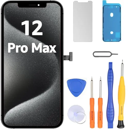LL TRADER Pantalla para iPhone 12 Pro MAX LCD 6.7" y Kit de Reparación