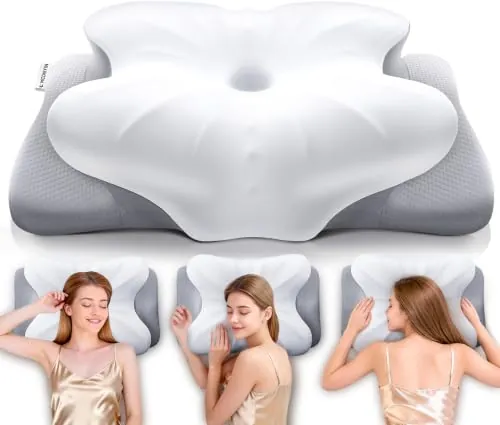 MOONYIN Almohada Cervical Ergonómica, Cojín Cervical Espuma Viscoelástica
