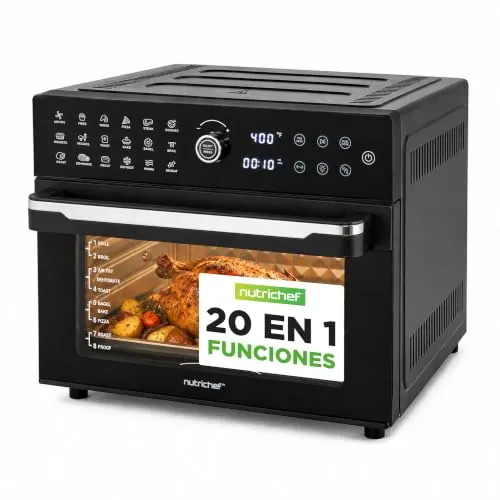 NutriChef Freidora de Aire Digital de 30L, Horno Convección