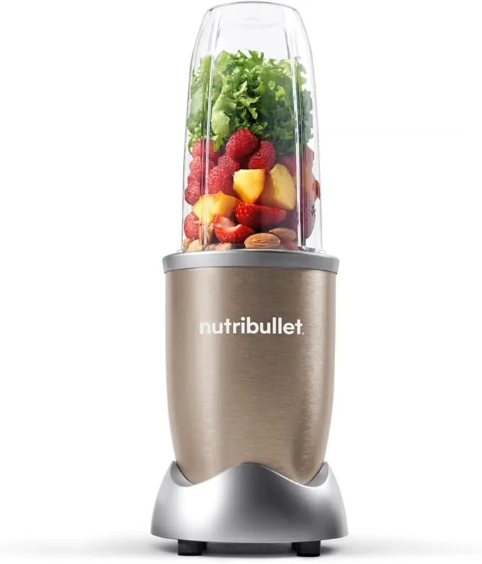 NUTRIBULLET NUTRI900C - Batidora para zumos, plástico, color champán 29 x 17 x 34 cm