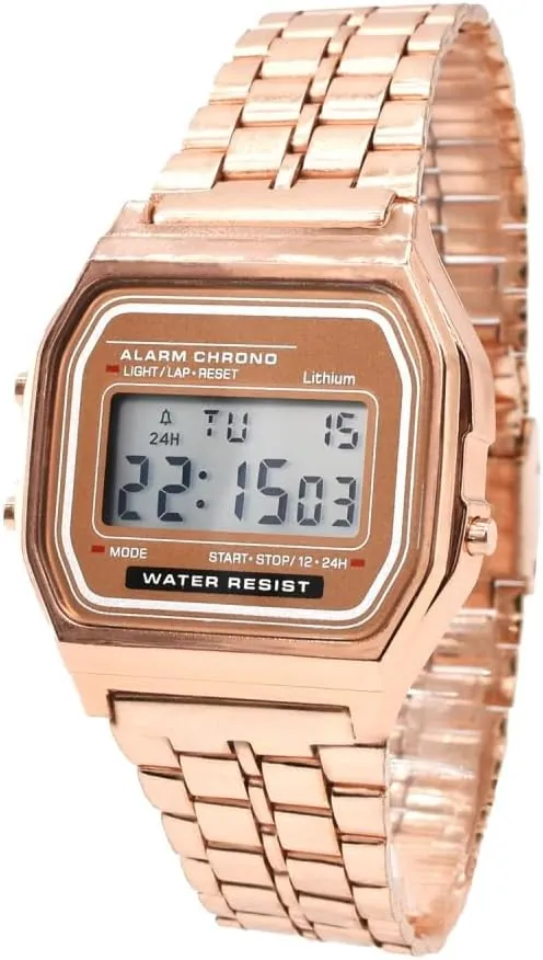 BDM - Reloj clásico Color Plata con Alarma