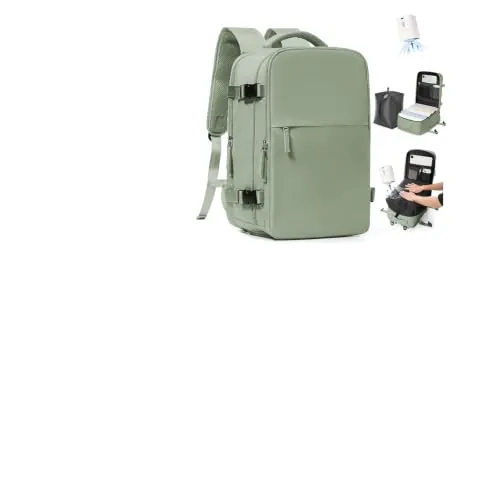 SZLX Mochila al Vacio con Bomba Mochila Viaje Cabina Avion 40x30x20 Ryanair Vueling Wizzair Equipaje de Mano 40x30x20 Mochila Viaje Maletas Cabina Easyjet para Portatil Mujer Hombre