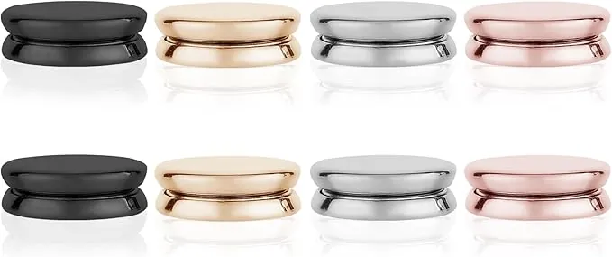 8uds Alfileres Magnéticos para Hijab, Botones Magnéticos Fuertes Multiusos Broche Sin Alfileres Cierre para Bufanda Sin Enganches Hijab Magnets para Bufandas y Ropa de Mujer(Estilo Oblato)