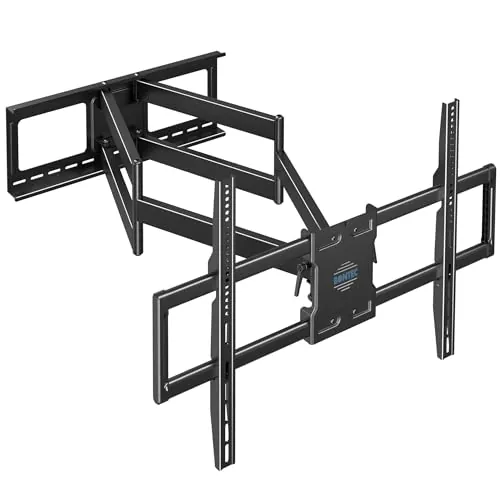 BONTEC Soporte TV Pared de 60-110 Pulgadas, Soporte Television Pared Giratorio e Inclinable, Extensión de 1016 mm, VESA 800x600 mm, Carga 125 kg, para Televisores Planos, Curvos y Pantallas Grandes