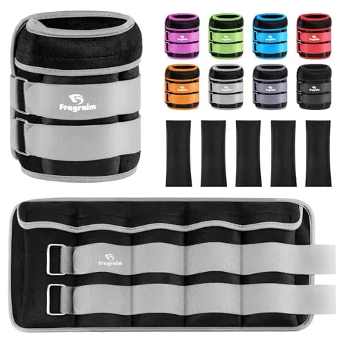 Pesas Tobillos Ajustables 1-10 kg Par con Pesas Extraíbles Para Footing