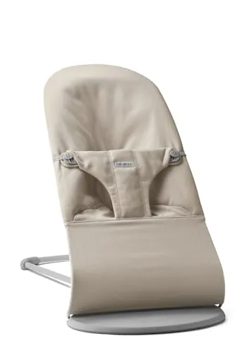 BabyBjörn Hamaca Bliss, Tejido jaspeado, Beige claro