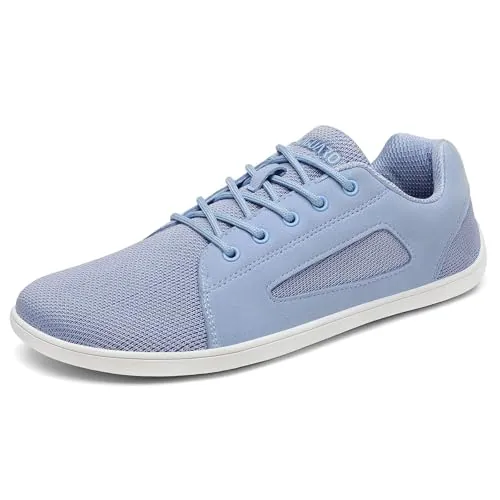 SAGUARO Barefoot Zapatillas Luck Ⅰ- Barefoot Mujer Calzado Descalzo Hombre Casual Barefoot Shoes Zapatillas de Trail Ligeros Transpirables Flexibles Exterior DuckStride Azul Cielo,GR.40