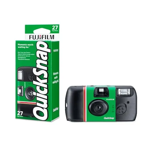 Fujifilm QuickSnap 27 exposiciones. Cámara desechable con Flash Incorporado y película FUJICOLOR ISO 400.