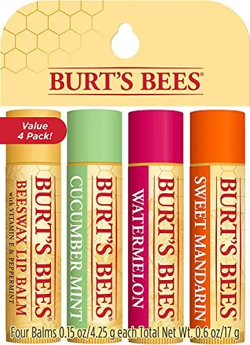 Bálsamos labiales Freshly Picked, Burt's Bees: Cera de abeja, Sandía, Mandarina