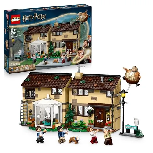 LEGO Harry Potter Privet Drive: Visita de Tía Marge - Casa de Juguete con 5 Minifiguras y Figura Inflada de la Tía Marge - Regalo para Niñas y Niños de 8+ Años Fans de Prisionero de Azkaban 76451
