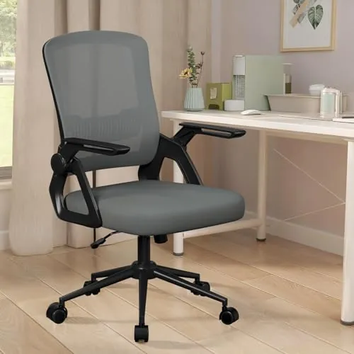 naspaluro Silla Escritorio Ergonómica Gris Oscuro para Hogar y Oficina