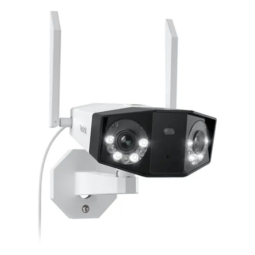 Reolink Camara Vigilancia WiFi Exterior 4K Doble Lente, Duo 2 WiFi