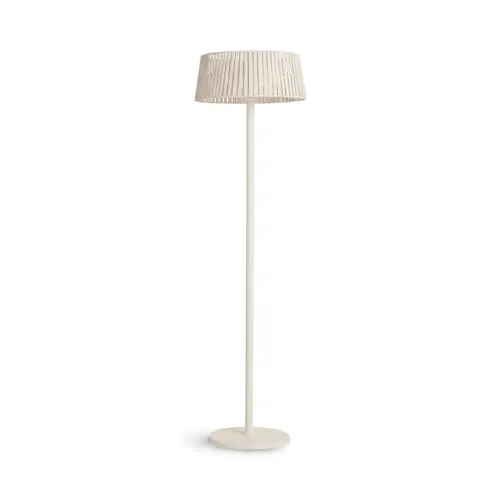 CREATE/PATIO HEATER/Estufa de infrarrojos para terrazas y exteriores blanco roto/Infrarrojos por carbono, sistema de seguridad, desconexión automática, 3 potencias de calefacción, 2100W