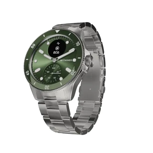 WITHINGS ScanWatch Nova, Reloj Inteligente de Salud cardíaca para Hombre y Mujer: ECG, SpO2, Control de la Temperatura, del sueño, la Salud respiratoria y el Ciclo, autonomía de 35 días, iOS y Android