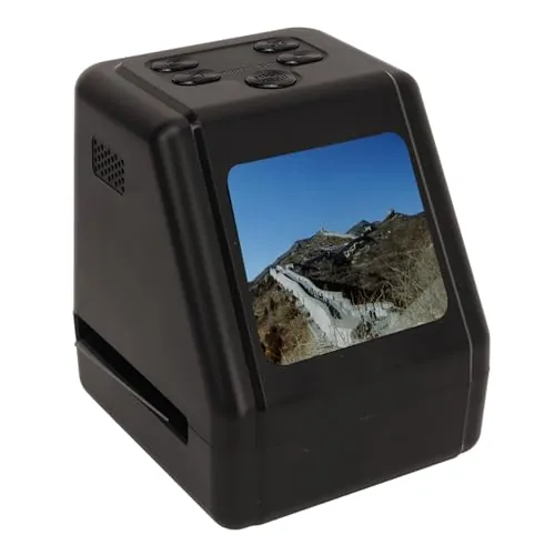 Escáner de Diapositivas de Película, Escáner Digital de 22 MP Que Convierte 135 126 110 Diapositivas de 8 Mm a JPG, Sensor CMOS Preciso y Lente de Alta Definición, Compatible con