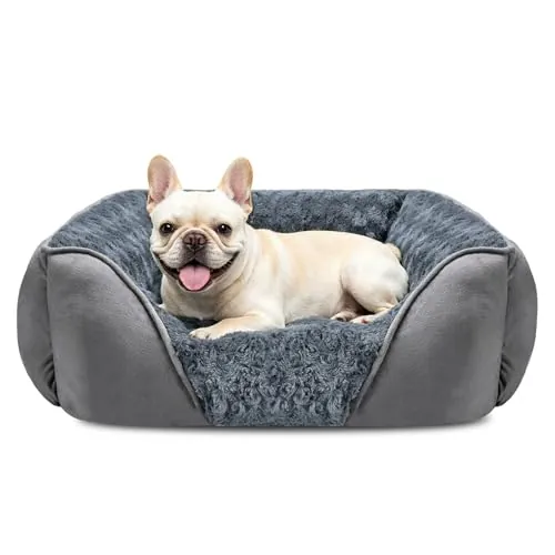 JOEJOY Cama Perro Pequeña, Cama para Perros Lavable, 51x48x15cm