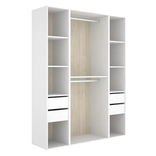 DEKIT Grupo RIMOBEL-Conjunto Armario-VESTIDOR con Trasera Reversible