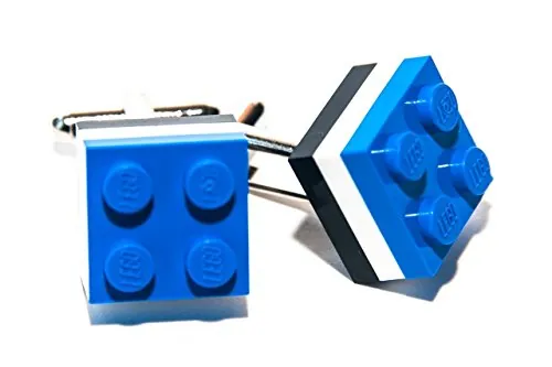 Jeff Jeffers Customs Gemelos, diseño de piezas de Lego con los colores del equipo de rugby Bath
